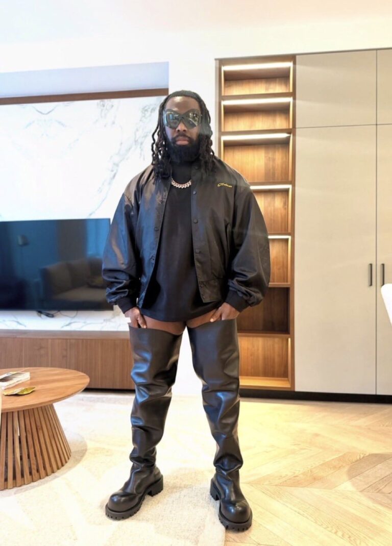 Baddies Begin to Sweat as Timaya Makes Bold Fashion Statement in Head-Turning All-Black Look